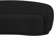 Hyde 64" Boucle Fabric Upholstered Loveseat in Black - 693Black-L