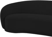 Hyde 64" Boucle Fabric Upholstered Loveseat in Black - 693Black-L