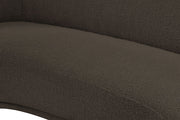 Hyde 64" Boucle Fabric Upholstered Loveseat in Brown - 693Brown-L