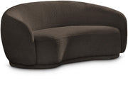 Hyde 64" Boucle Fabric Upholstered Loveseat in Brown - 693Brown-L