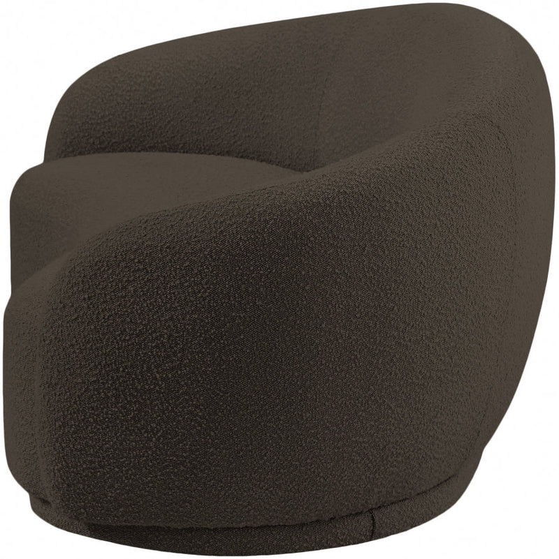 Hyde 64" Boucle Fabric Upholstered Loveseat in Brown - 693Brown-L