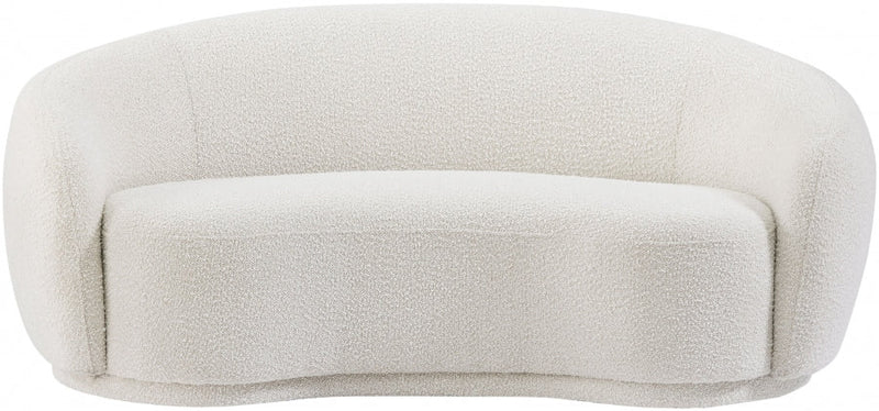 Hyde 64" Boucle Fabric Upholstered Loveseat in Cream - 693Cream-L