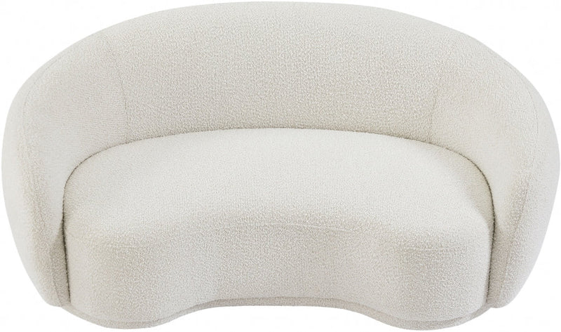 Hyde 64" Boucle Fabric Upholstered Loveseat in Cream - 693Cream-L