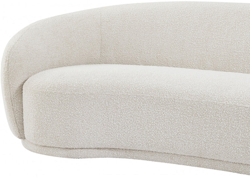 Hyde 64" Boucle Fabric Upholstered Loveseat in Cream - 693Cream-L