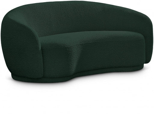 Hyde 64" Boucle Fabric Upholstered Loveseat in Green - 693Green-L