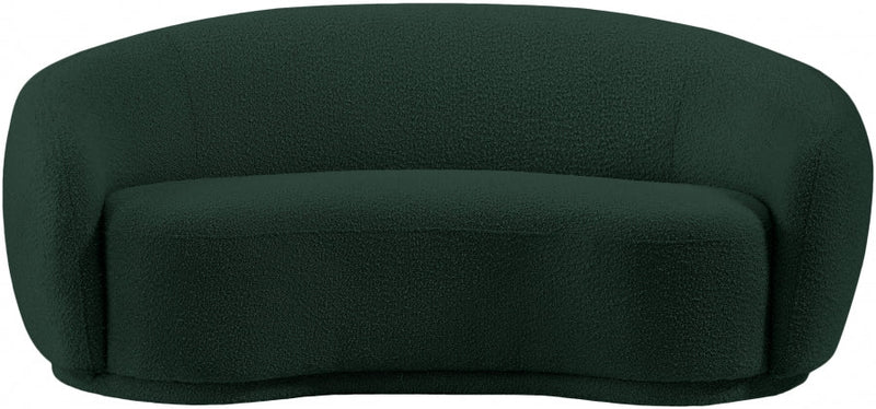 Hyde 64" Boucle Fabric Upholstered Loveseat in Green - 693Green-L