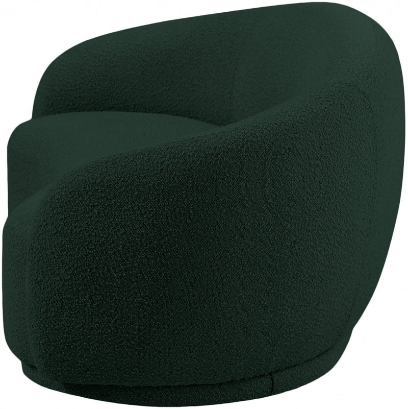 Hyde 64" Boucle Fabric Upholstered Loveseat in Green - 693Green-L