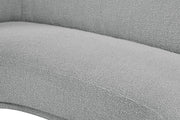 Hyde 64" Boucle Fabric Upholstered Loveseat in Grey - 693Grey-L