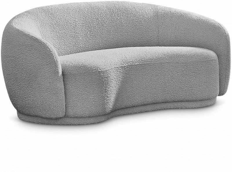 Hyde 64" Boucle Fabric Upholstered Loveseat in Grey - 693Grey-L