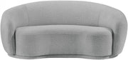 Hyde 64" Boucle Fabric Upholstered Loveseat in Grey - 693Grey-L
