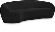 Hyde 89.5" Boucle Fabric Upholstered Sofa in Black - 693Black-S