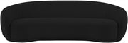 Hyde 89.5" Boucle Fabric Upholstered Sofa in Black - 693Black-S