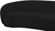 Hyde 89.5" Boucle Fabric Upholstered Sofa in Black - 693Black-S