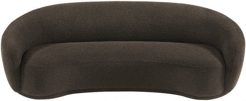 Hyde 89.5" Boucle Fabric Upholstered Sofa in Brown - 693Brown-S