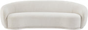 Hyde 89.5" Boucle Fabric Upholstered Sofa in Cream - 693Cream-S