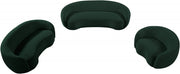 Hyde 89.5" Boucle Fabric Upholstered Sofa in Green - 693Green-S