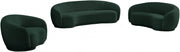 Hyde 89.5" Boucle Fabric Upholstered Sofa in Green - 693Green-S
