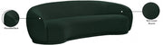 Hyde 89.5" Boucle Fabric Upholstered Sofa in Green - 693Green-S