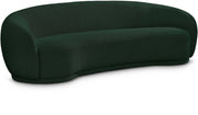Hyde 89.5" Boucle Fabric Upholstered Sofa in Green - 693Green-S
