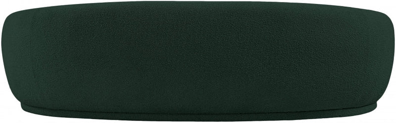 Hyde 89.5" Boucle Fabric Upholstered Sofa in Green - 693Green-S