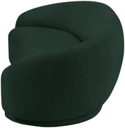 Hyde 89.5" Boucle Fabric Upholstered Sofa in Green - 693Green-S