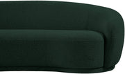 Hyde 89.5" Boucle Fabric Upholstered Sofa in Green - 693Green-S