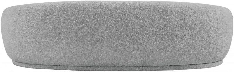 Hyde 89.5" Boucle Fabric Upholstered Sofa in Grey - 693Grey-S