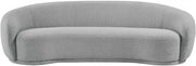 Hyde 89.5" Boucle Fabric Upholstered Sofa in Grey - 693Grey-S