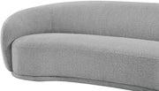 Hyde 89.5" Boucle Fabric Upholstered Sofa in Grey - 693Grey-S