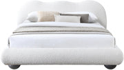 Hyde Boucle Fabric King Bed (3 Boxes) Cream - Gate FurnitureKing Bed