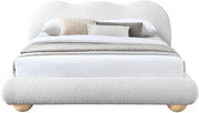 Hyde Boucle Fabric King Bed (3 Boxes) Cream - Gate FurnitureKing Bed