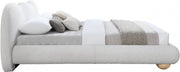 Hyde Boucle Fabric Queen Bed (3 Boxes) Cream - Gate FurnitureQueen Bed