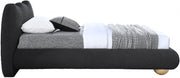 Hyde Boucle Fabric Twin Bed (3 Boxes) Black - Gate FurnitureTwin Bed