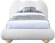 Hyde Boucle Fabric Twin Bed (3 Boxes) Cream - Gate FurnitureTwin Bed