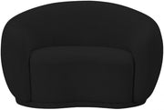 Hyde Boucle Fabric Upholstered Chair in Black - 693Black-C