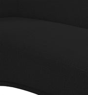 Hyde Boucle Fabric Upholstered Chair in Black - 693Black-C