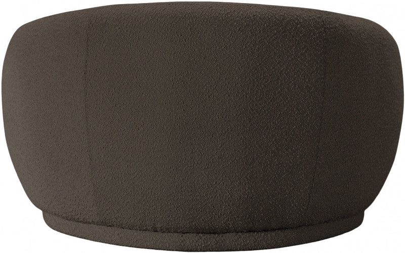 Hyde Boucle Fabric Upholstered Chair in Brown - 693Brown-C