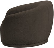 Hyde Boucle Fabric Upholstered Chair in Brown - 693Brown-C