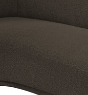 Hyde Boucle Fabric Upholstered Chair in Brown - 693Brown-C
