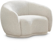Hyde Boucle Fabric Upholstered Chair in Cream - 693Cream-C