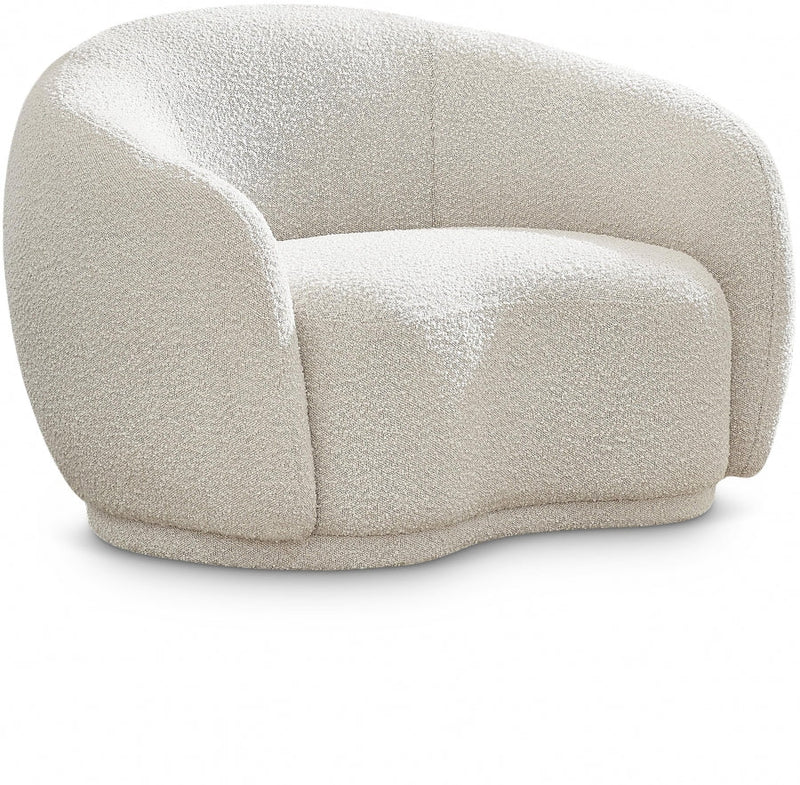 Hyde Boucle Fabric Upholstered Chair in Cream - 693Cream-C