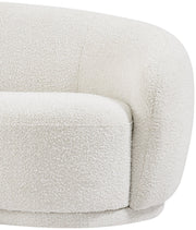 Hyde Boucle Fabric Upholstered Chair in Cream - 693Cream-C