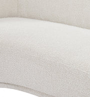 Hyde Boucle Fabric Upholstered Chair in Cream - 693Cream-C