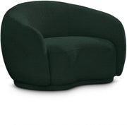 Hyde Boucle Fabric Upholstered Chair in Green - 693Green-C