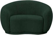 Hyde Boucle Fabric Upholstered Chair in Green - 693Green-C