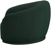 Hyde Boucle Fabric Upholstered Chair in Green - 693Green-C