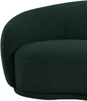 Hyde Boucle Fabric Upholstered Chair in Green - 693Green-C
