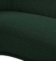 Hyde Boucle Fabric Upholstered Chair in Green - 693Green-C