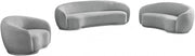 Hyde Boucle Fabric Upholstered Chair in Grey - 693Grey-C