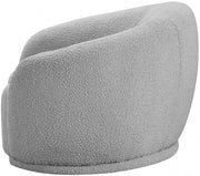 Hyde Boucle Fabric Upholstered Chair in Grey - 693Grey-C